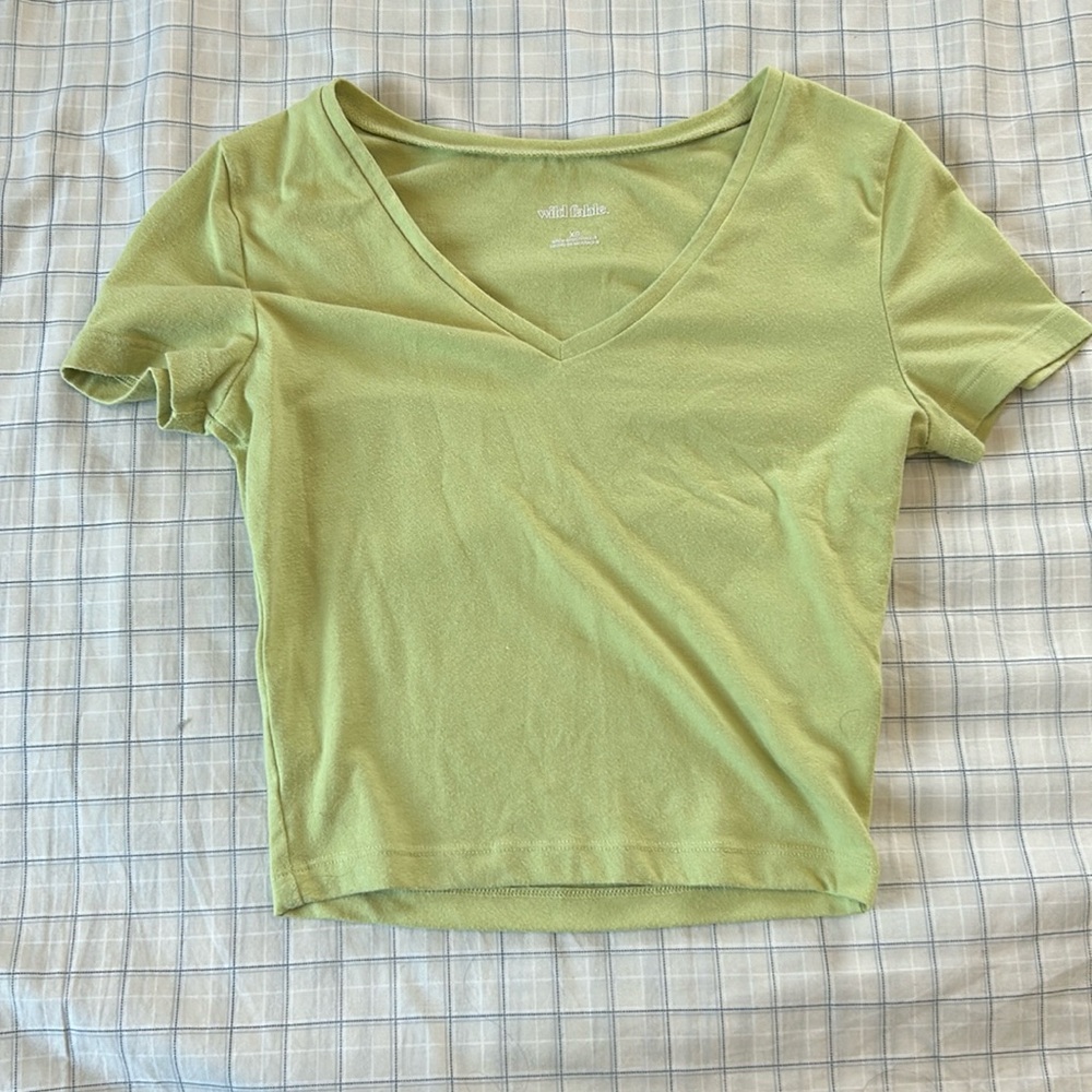 Lime Green Crop Top